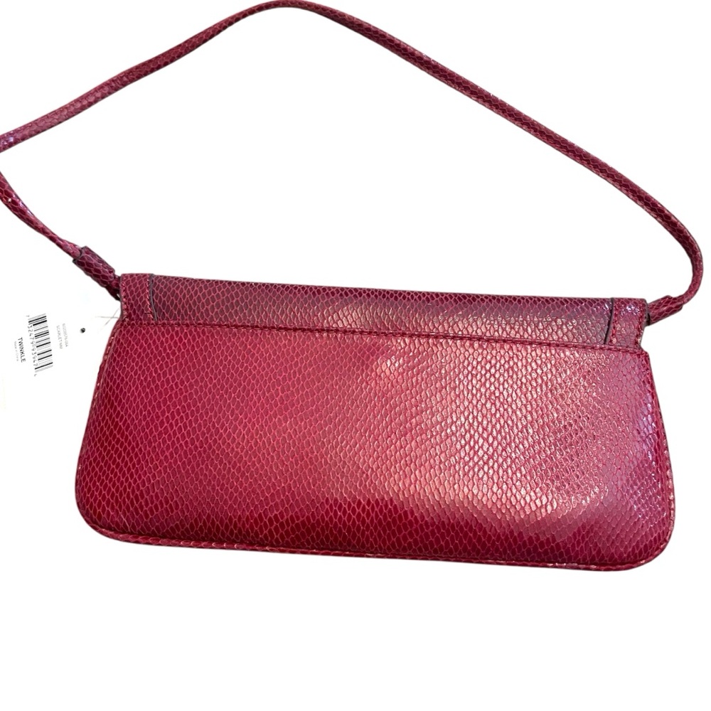 Anne Klein Red Clutch with Shoulder Strap - Picture 2 of 9